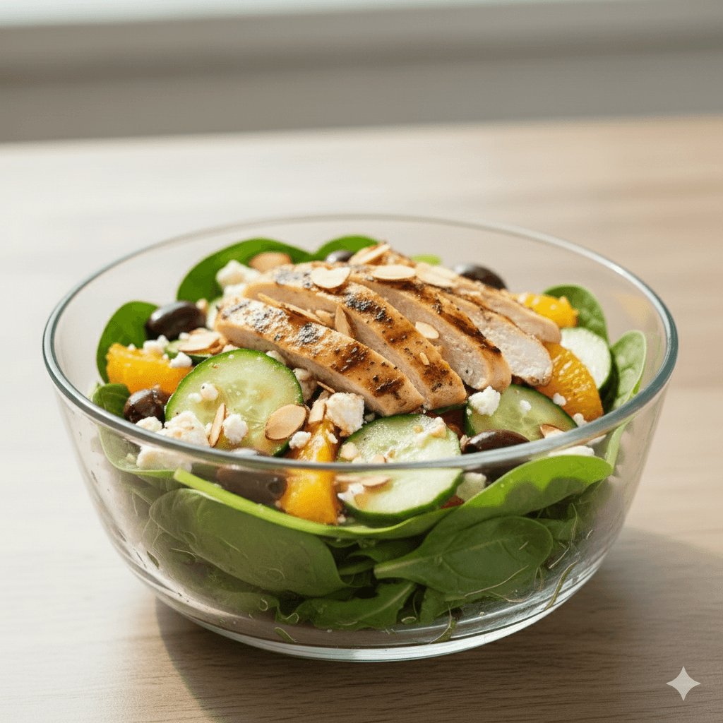 Quinoa bowl with vegetables and herbs