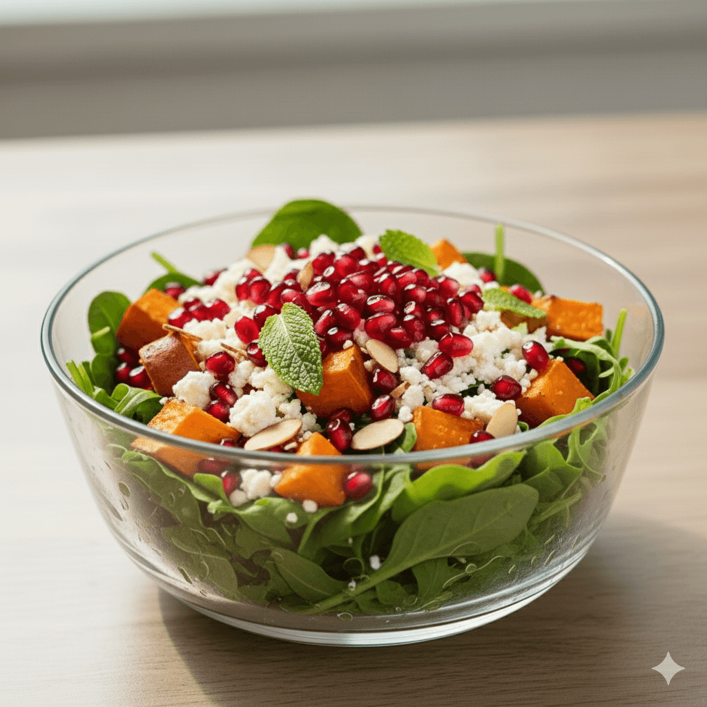 Clean eating dinner with fresh ingredients