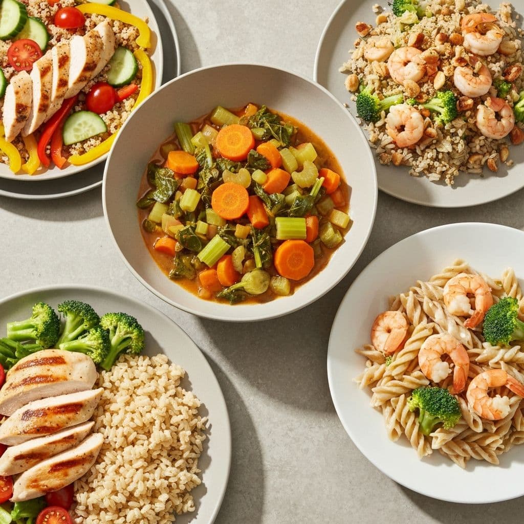 Colorful healthy meal bowl